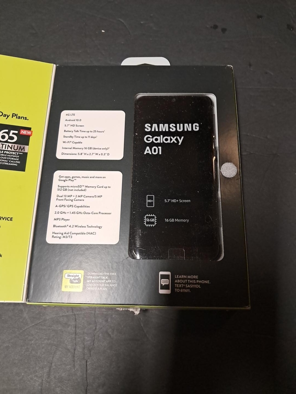 Samsung Galaxy A01 Smartphone in Black
